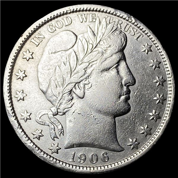 1906 Silver Barber Half Dollar CLOSELY UNCIRCULATED