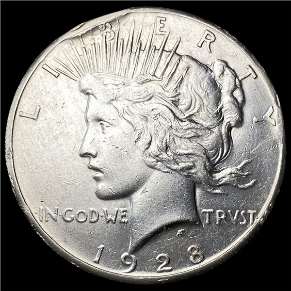1928 Silver Peace Dollar CLOSELY UNCIRCULATED