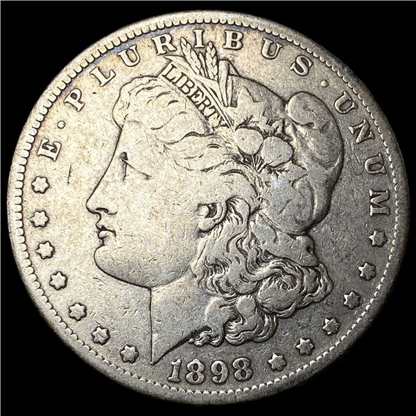 1898-S Silver Morgan Dollar ABOUT  UNCIRCULATED