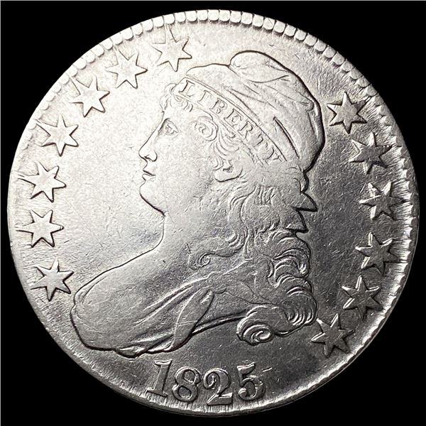 1825 Capped Bust Half Dollar CLOSELY  UNCIRCULATED