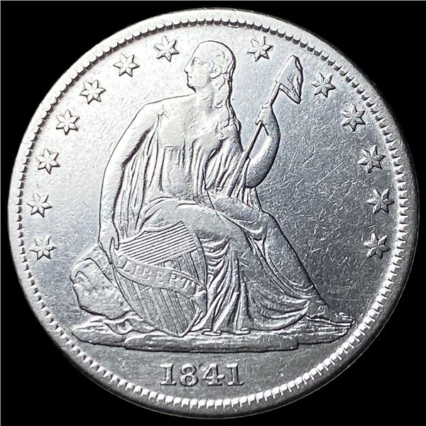 1841-O Silver Seated Liberty Half Dollar CLOSELY UNCIRCULATED