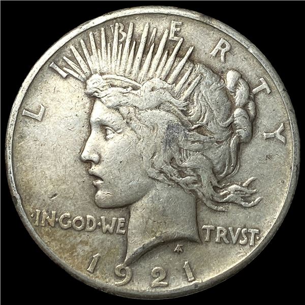 1921 Silver Peace Dollar ABOUT UNCIRCULATED