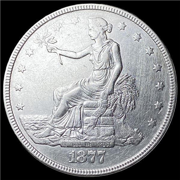 1877 Silver Trade Dollar CLOSELY UNCIRCULATED