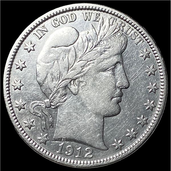 1912-D Silver Barber Half Dollar CLOSELY  UNCIRCULATED