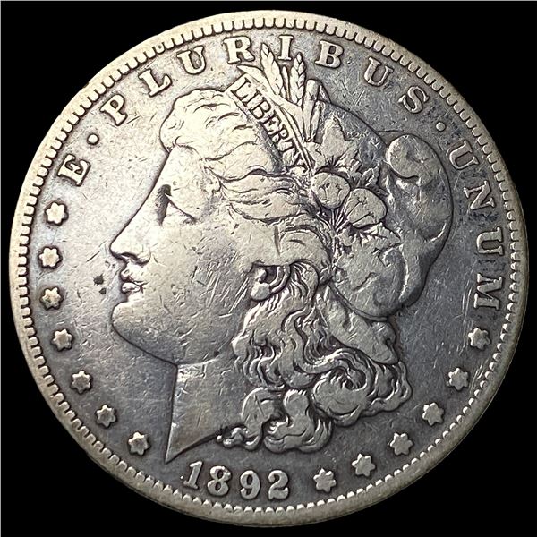 1892-S Morgan Silver Dollar ABOUT  UNCIRCULATED