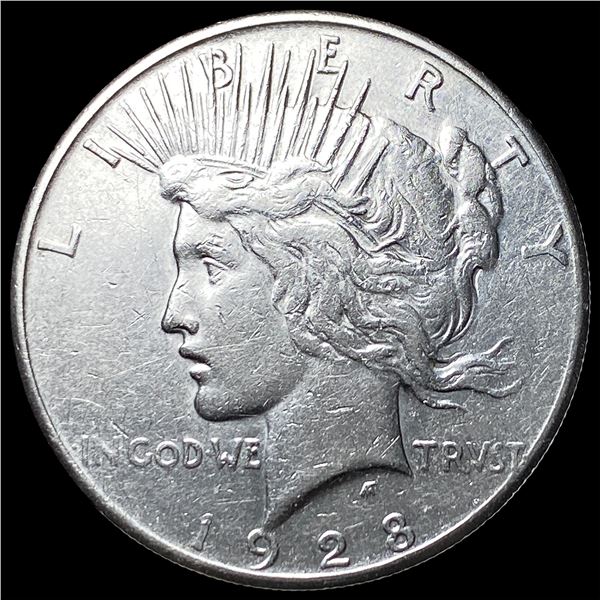 1928-S Silver Peace Dollar CLOSELY UNCIRCULATED