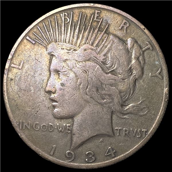 1934-S Peace Silver Dollar LIGHTLY CIRCULATED