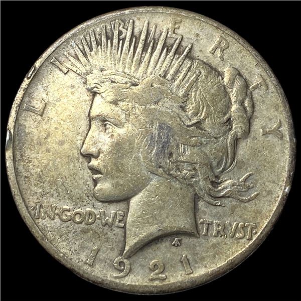 1921 Silver Peace Dollar NEARLY UNCIRCULATED