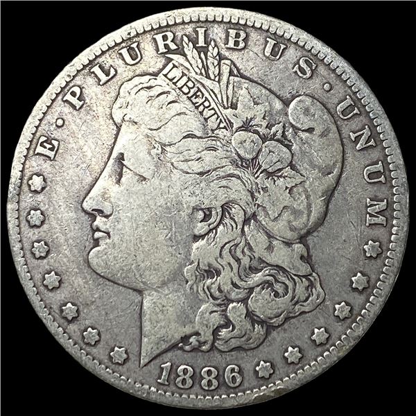 1886-O Silver Morgan Dollar ABOUT  UNCIRCULATED