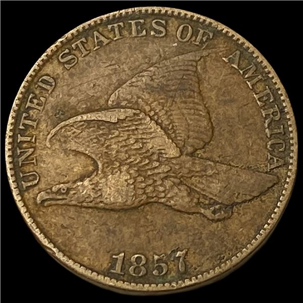 1857 Flying Eagle Cent NEARLY UNCIRCULATED