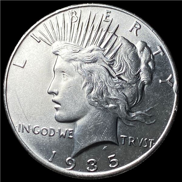 1935 Silver Peace Dollar CHOICE BU