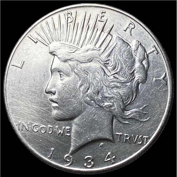 1934-S Peace Silver Dollar CLOSELY UNCIRCULATED