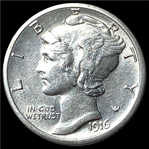 1916-S Silver Mercury Dime UNCIRCULATED