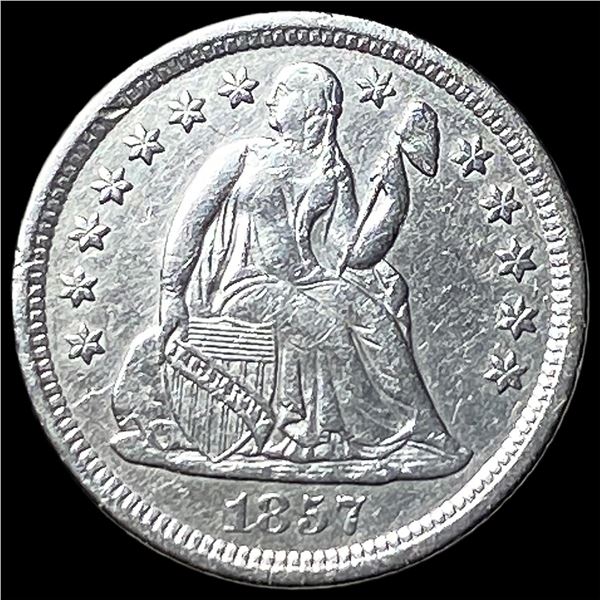 1857-O Silver Seated Liberty Dime NEARLY  UNCIRCULATED