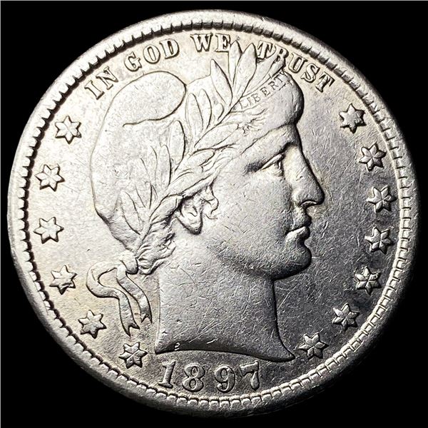 1897-O Silver Barber Quarter CLOSELY UNCIRCULATED