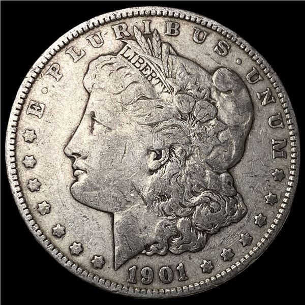 1901 Morgan Silver Dollar ABOUT UNCIRCULATED