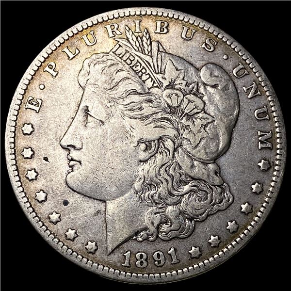 1891-O Silver Morgan Dollar NEARLY  UNCIRCULATED