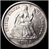 Image 1 : 1891 Silver Seated Liberty Dime UNCIRCULATED