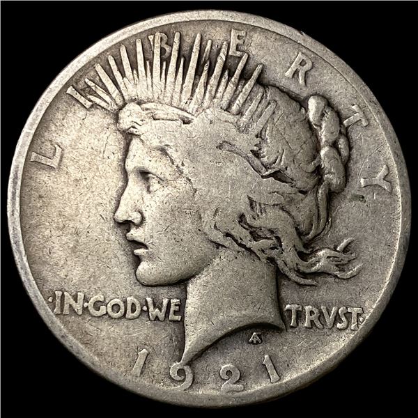 1921 Silver Peace Dollar ABOUT UNCIRCULATED