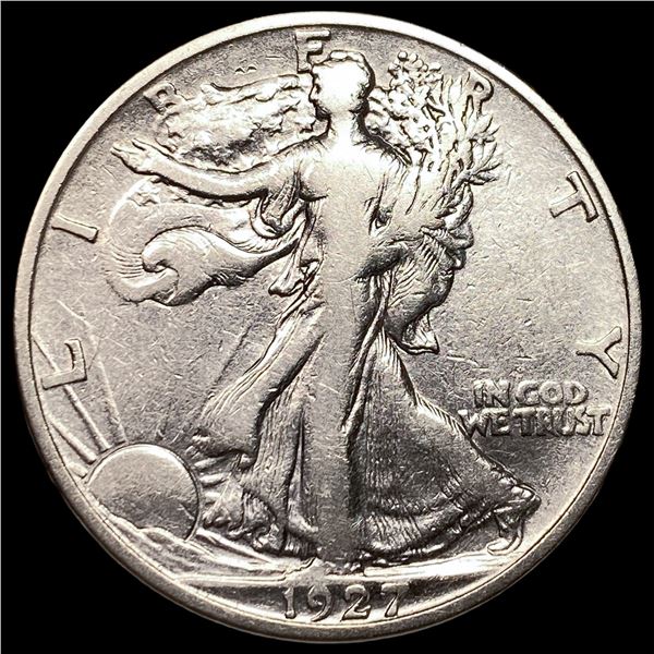 1927-S Silver Walking Liberty Half Dollar  NEARLY UNCIRCULATED