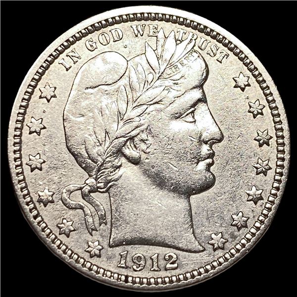 1912 Barber Silver Quarter CLOSELY  UNCIRCULATED