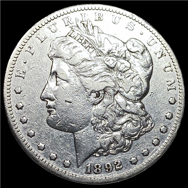 1892-CC Silver Morgan Dollar NEARLY  UNCIRCULATED