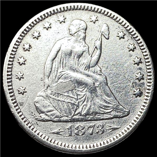 1873 Arrows Seated Liberty Quarter CLOSELY  UNCIRCULATED