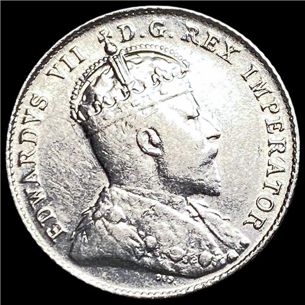 1907 Canada Silver 10 Cents CLOSELY  UNCIRCULATED