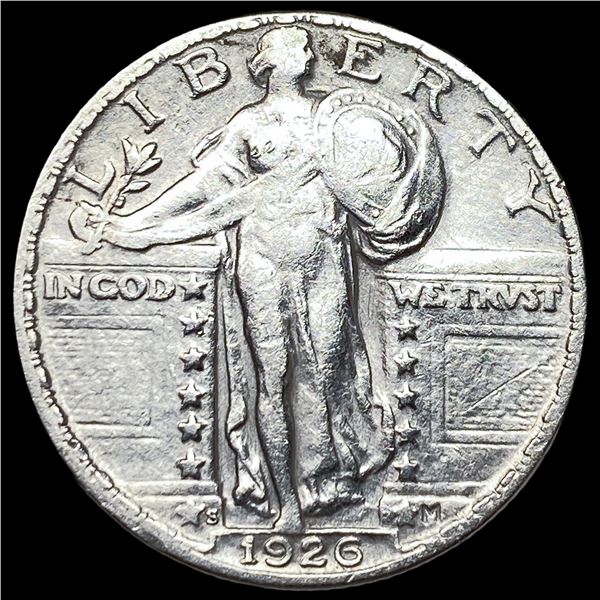 1926-S Silver Standing Liberty Quarter  CLOSELY UNCIRCULATED