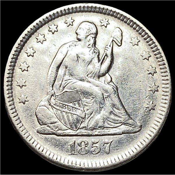 1857 Seated Liberty Quarter CLOSELY  UNCIRCULATED