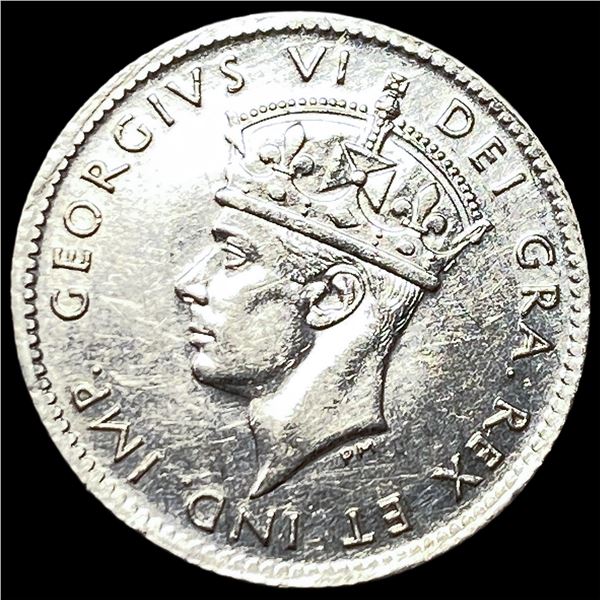 1945 Newfoundland Silver 5 Cents HIGH GRADE