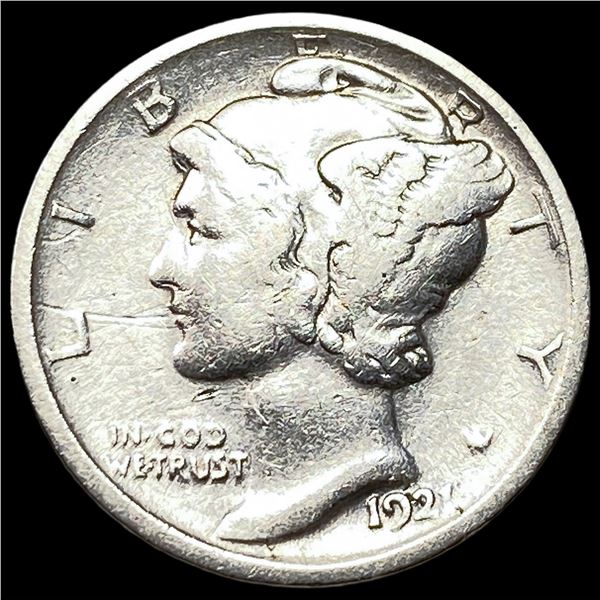 1921 Silver Mercury Dime LIGHTLY CIRCULATED