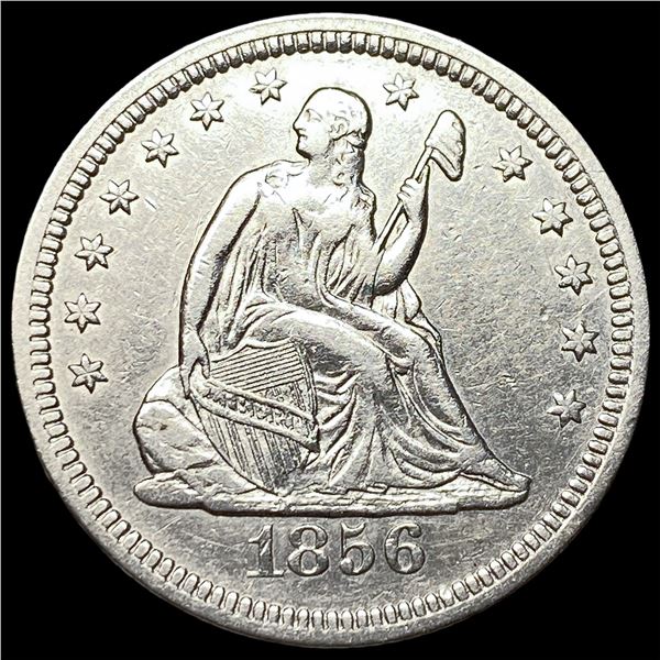 1856 Seated Liberty Quarter NEARLY  UNCIRCULATED