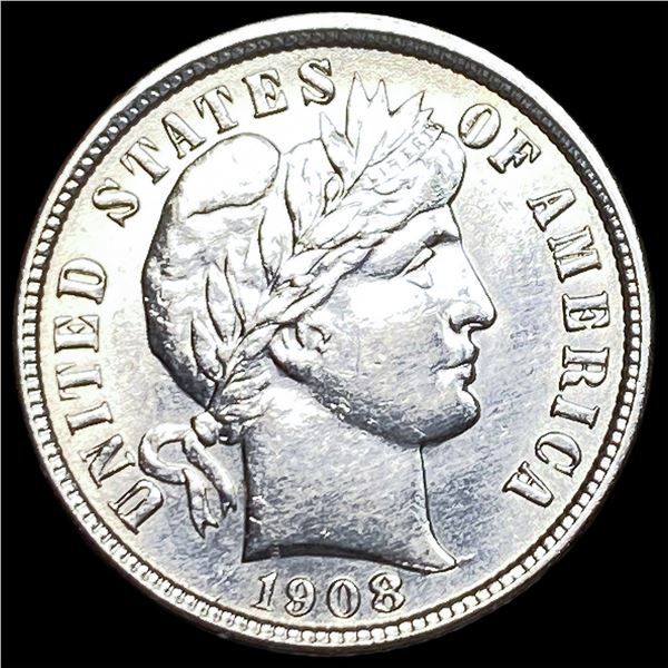 1908-S Silver Barber Dime CLOSELY  UNCIRCULATED