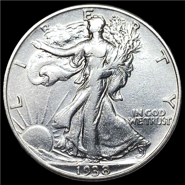 1938-D Silver Walking Liberty Half Dollar  CLOSELY UNCIRCULATED