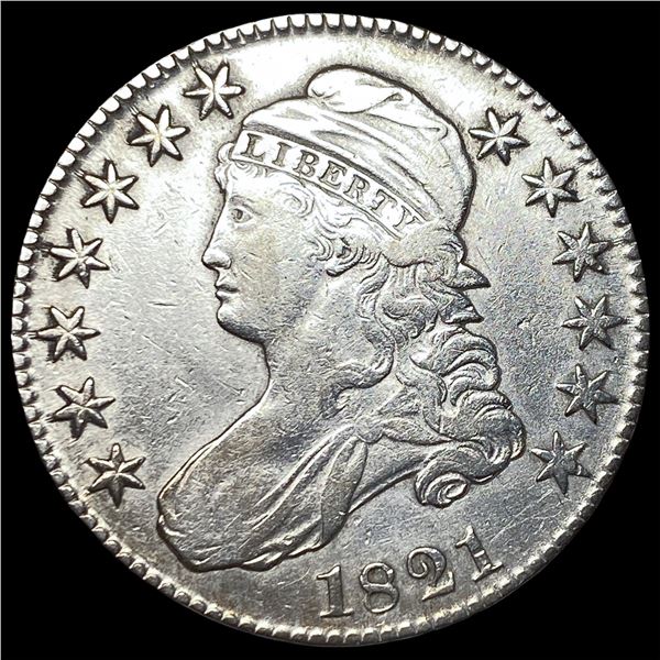 1821 Capped Bust Half Dollar NEARLY  UNCIRCULATED
