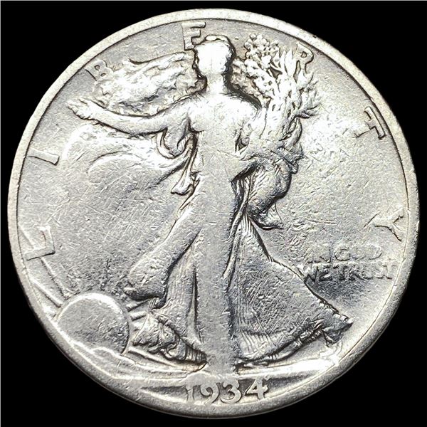 1934-S Silver Walking Liberty Half Dollar NICELY CIRCULATED