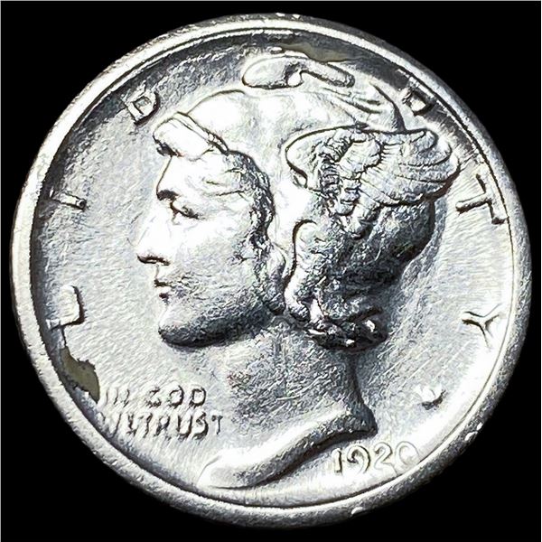1920-S Silver Mercury Dime CLOSELY UNCIRCULATED