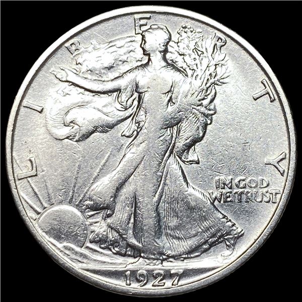 1927-S Silver Walking Liberty Half Dollar CLOSELY UNCIRCULATED