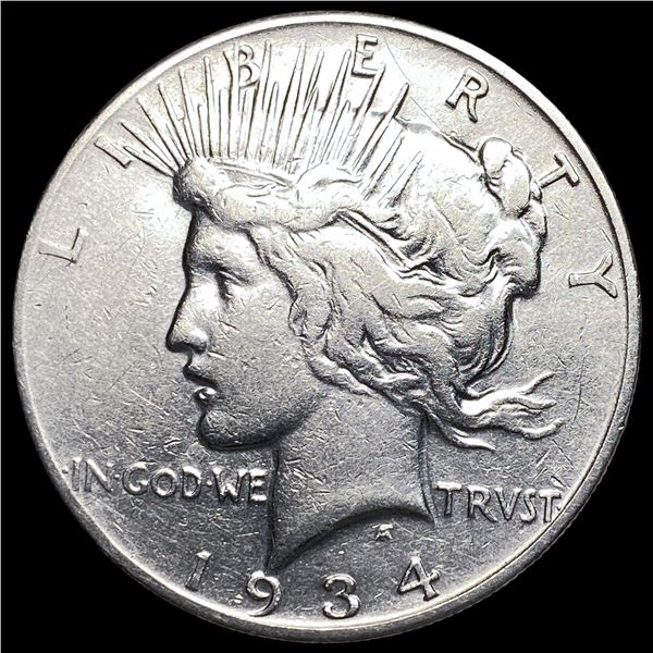 1934-S Peace Silver Dollar LIGHTLY CIRCULATED