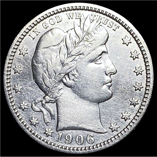 1906 Barber Silver Quarter CLOSELY  UNCIRCULATED