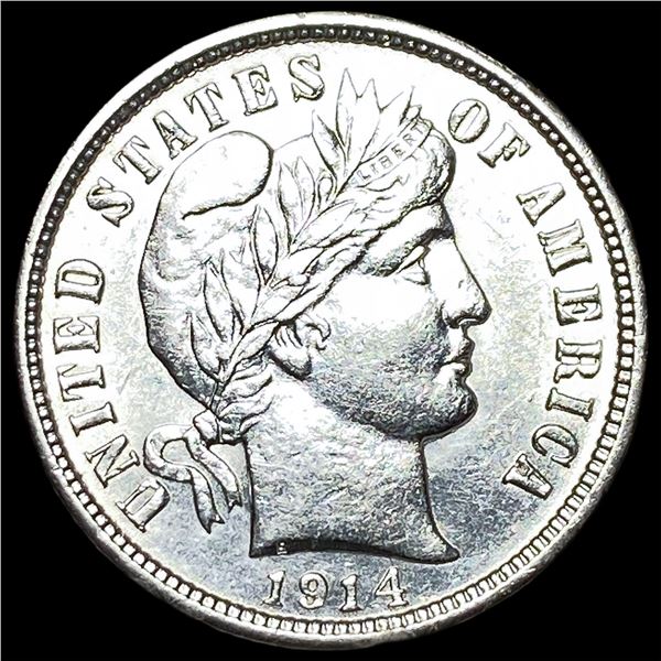 1914-D Silver Barber Dime NICELY CIRCULATED