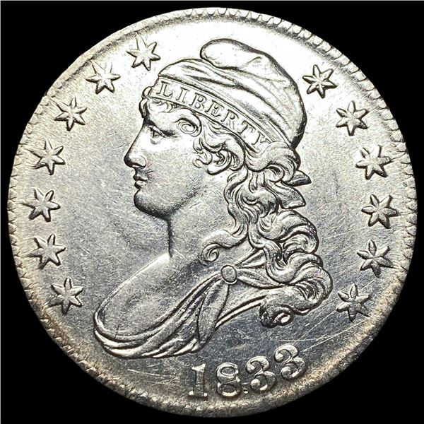1833 Silver Capped Bust Half Dollar CHOICE AU
