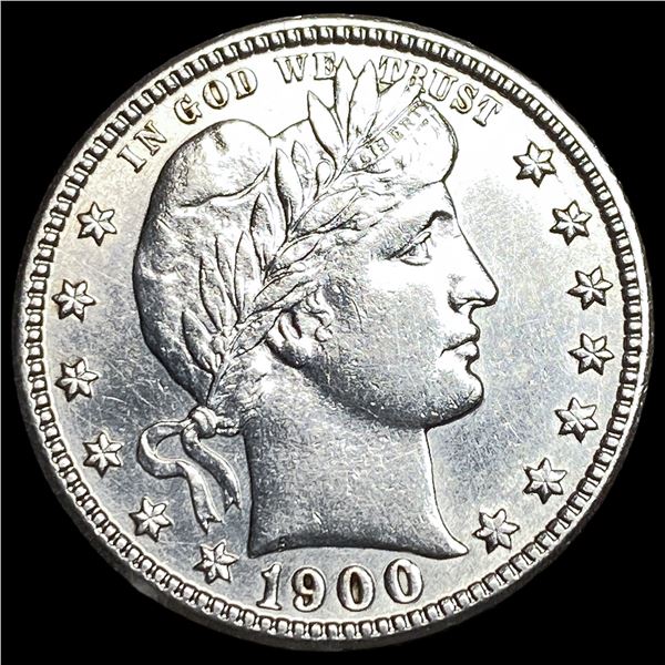 1900-S Silver Barber Quarter UNCIRCULATED