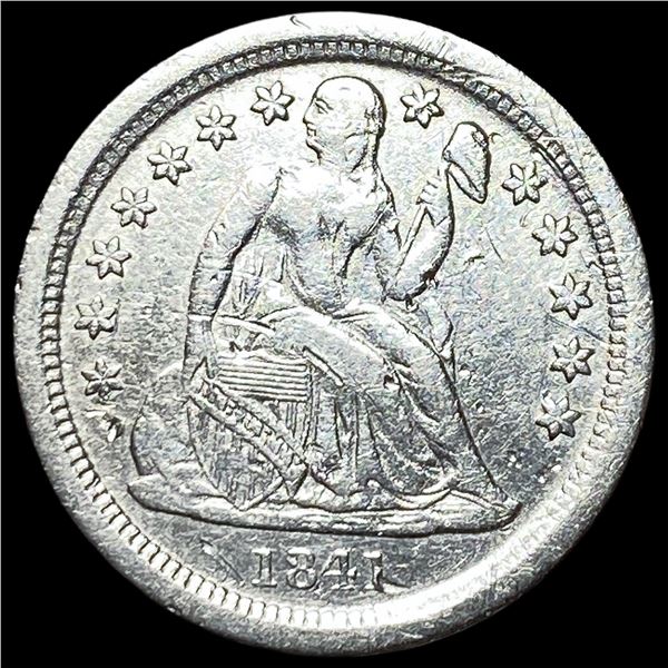 1841-O Silver Seated Liberty Dime NICELY  CIRCULATED