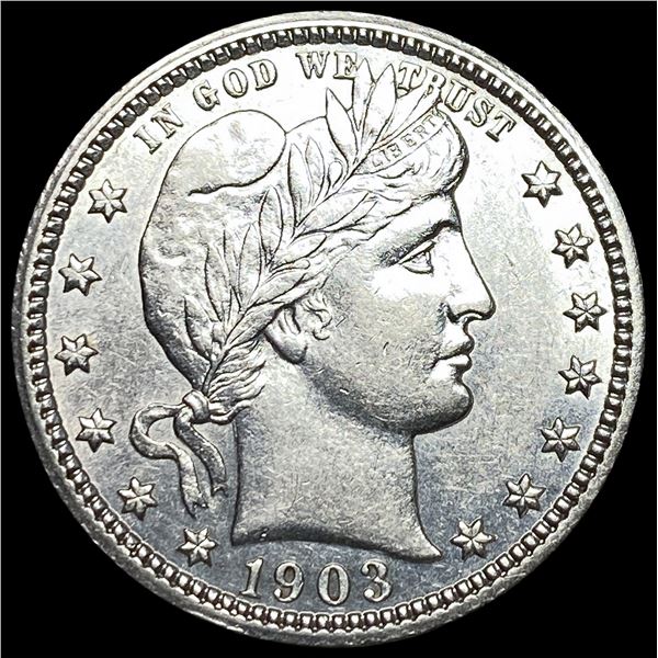 1903 Barber Silver Quarter CLOSELY  UNCIRCULATED