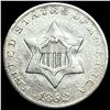 Image 1 : 1852 Silver Three-Cent Piece ABOUT  UNCIRCULATED