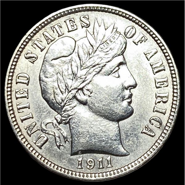 1911-D Silver Barber Dime UNCIRCULATED
