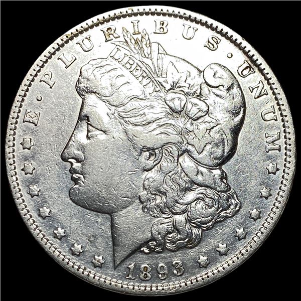 1893 Silver Morgan Dollar NEARLY UNCIRCULATED