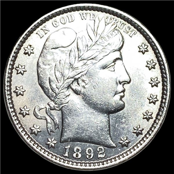 1892 Silver Barber Quarter UNCIRCULATED
